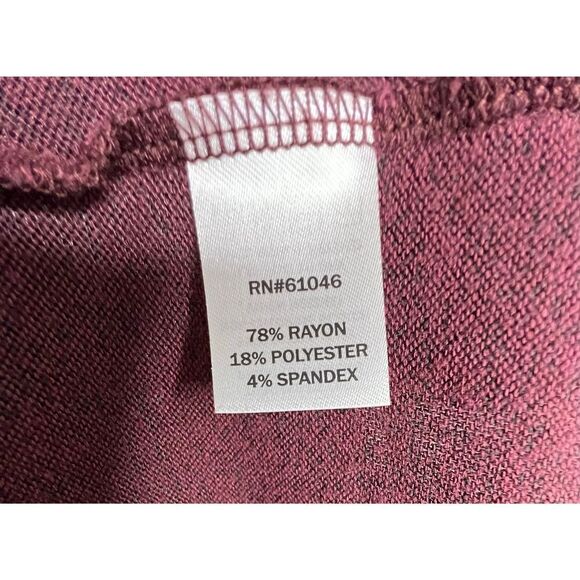 Vanity Maroon Sweater Dress With Turtleneck - Picture 3 of 4